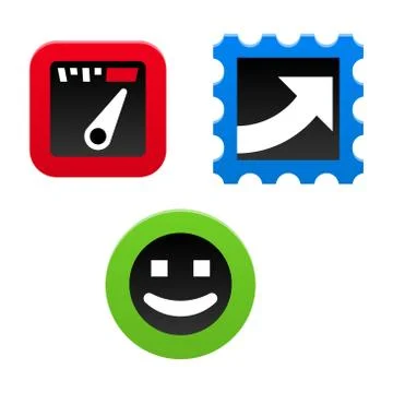 Performance Icon Set Stock Illustration