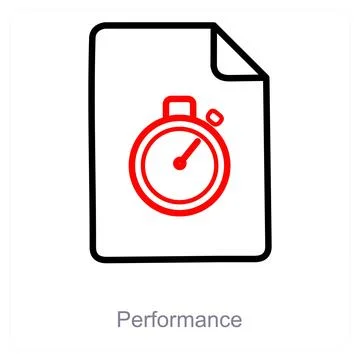 Performance Illustrazione stock