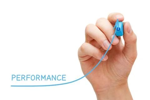 Performance Improvement Graph Concept 스톡 사진
