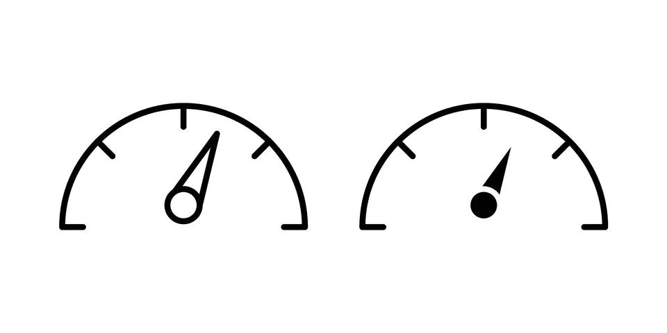 Performance indicator icon bundle for website design projects Stock Illustration