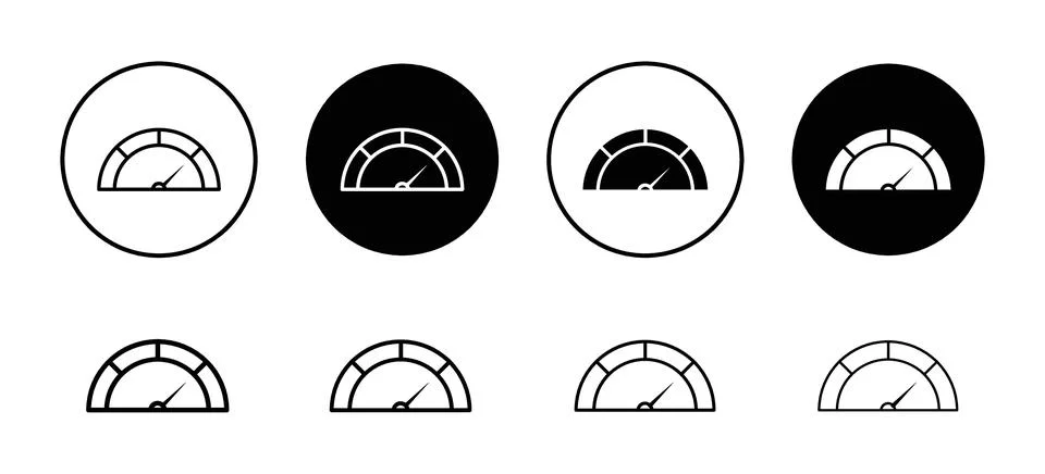 Performance indicator icon vector set collection for web Stock Illustration