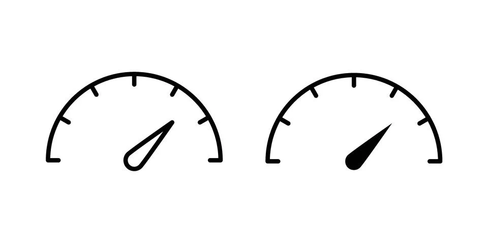 Performance indicator icon for web projects Stock Illustration