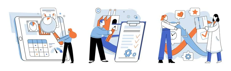 Performance indicator. The performance indicator concept emphasizes importance Stock Illustration