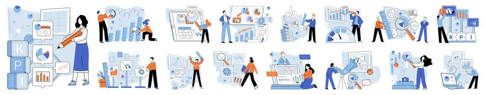 Performance indicator. Performance indicators provide valuable insights into Stock Illustration