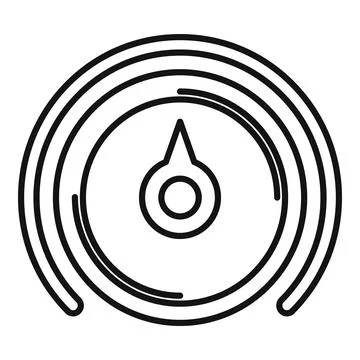 Performance indicator showing maximum speed and efficiency potential 库存插图