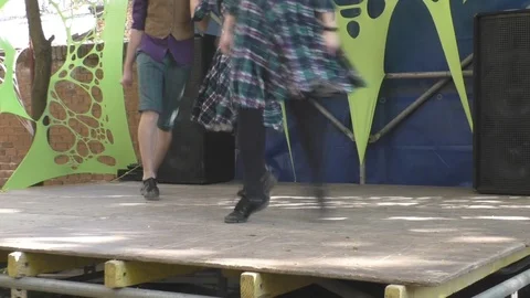 Performance of Irish dances Stock-Footage 89726273