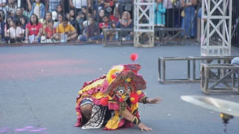 Performance of jaranan or lumping horse, one of the traditional arts from t.. Stock Footage 243635033
