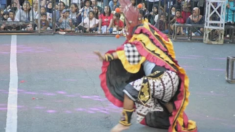 Performance of jaranan or lumping horse, one of the traditional arts from t.. Stock Footage 243636906