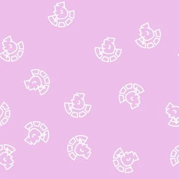 Performance job line vector seamless pattern Stock Illustration