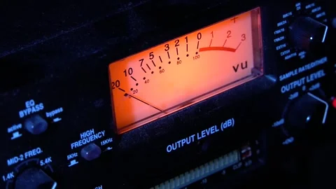 Performance level indicator in the recording studio 動画素材 152600337