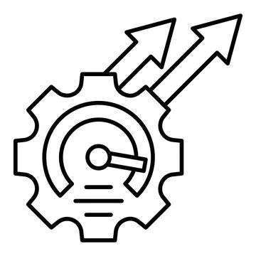 Performance Line Icon Stock Illustration