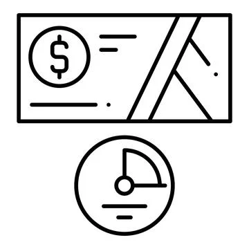 Performance Line Icon 스톡 일러스트