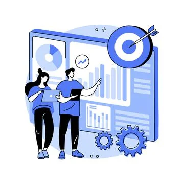 Performance management abstract concept vector illustration. Illustrazione stock