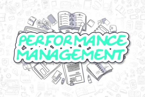 Performance Management - Business Concept Illustrazione stock