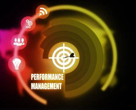 Performance Management concept plan graphic background color 스톡 일러스트