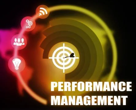 Performance Management concept plan graphic background color Illustrazione stock