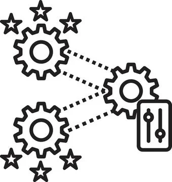 Performance management system icon vector Stock Illustration