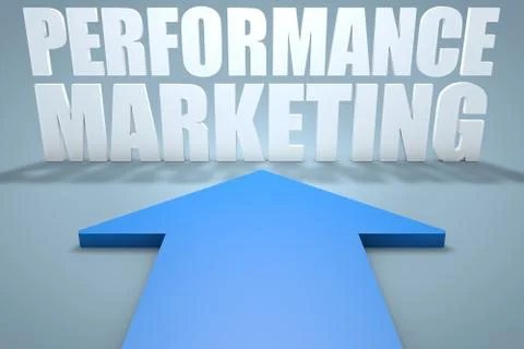 Performance Marketing Illustrazione stock