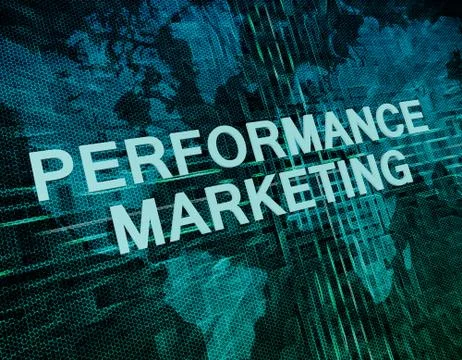 Performance Marketing Illustrazione stock