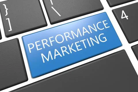 Performance Marketing Illustrazione stock