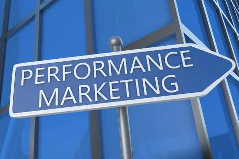 Performance Marketing Illustrazione stock
