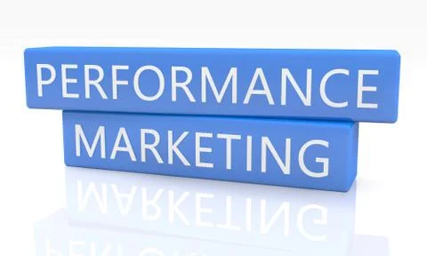 Performance Marketing Illustrazione stock
