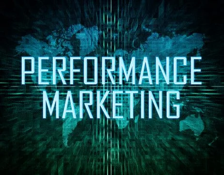 Performance Marketing Illustrazione stock