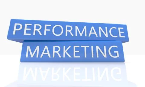 Performance Marketing Illustrazione stock