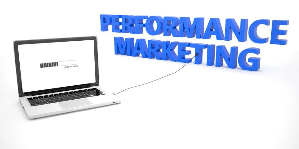 Performance Marketing Illustrazione stock