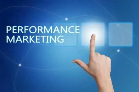 Performance Marketing Illustrazione stock