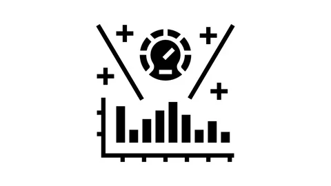 Performance measurement business process glyph icon animation Stock Footage 326147685