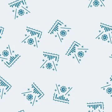 Performance measurement business process glyph seamless pattern Illustrazione stock