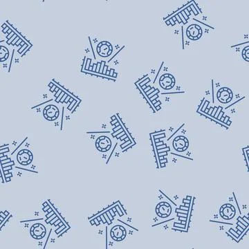Performance measurement business process line seamless pattern Illustrazione stock