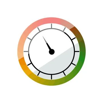 Performance meter indicating low level score status Illustration