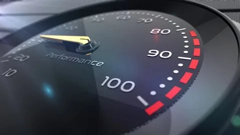 Performance meter or indicator conceptual animation Stock-Footage 90217603