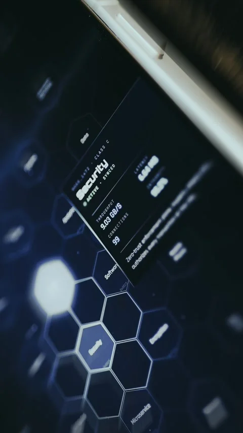 Performance metrics, high throughput data, suggesting monitoring of a robust Vídeo Stock 335493889
