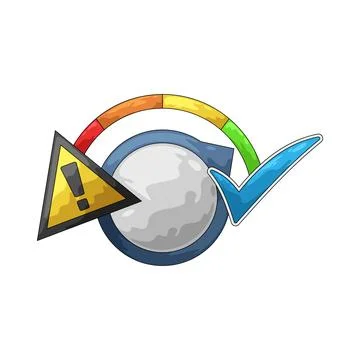 Performance metrics illustration 库存插图