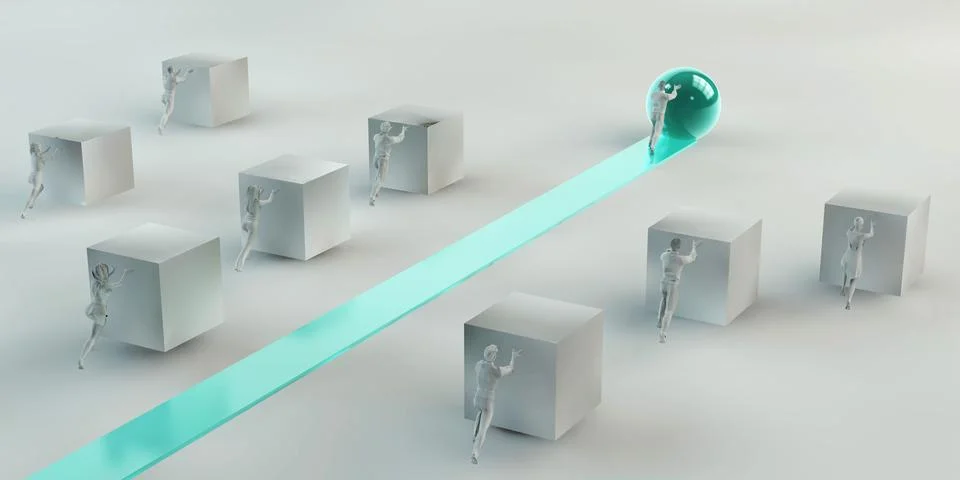 Performance Optimization Route Creating Superior Business Position Stock Illustration