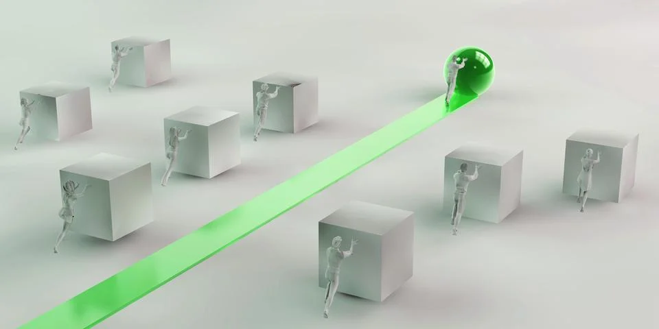 Performance Optimization Route Creating Superior Business Position Stock Illustration
