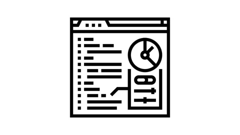 Performance optimization software line icon animation Stock Footage 326131367