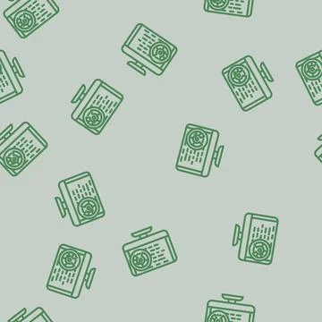 Performance optimization software line vector seamless pattern Stockillustratie