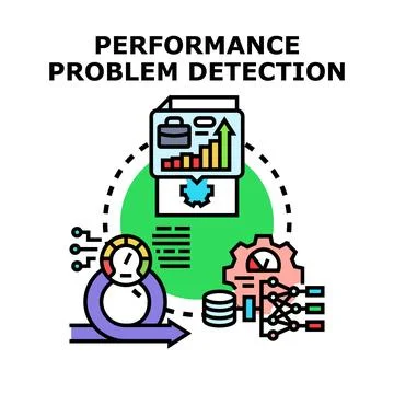 Performance problem detection analysis and system optimization Stock Illustration