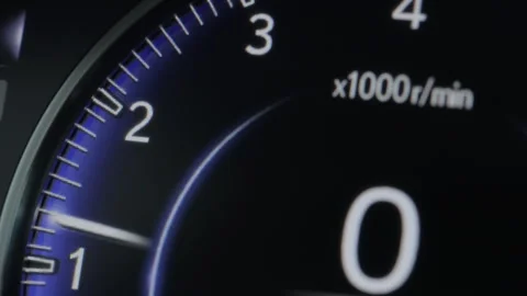 Performance Racing Car Dashboard. Tachometer Showing Performance. Dashboard in Stock Footage 266778159