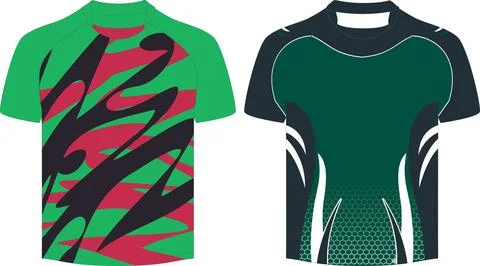 Performance Raglan Fit Tee Shirt Sublimation Vectors Stock Illustration