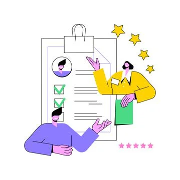 Performance rating abstract concept vector illustration. Illustrazione stock