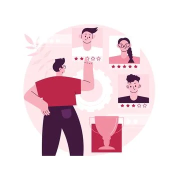 Performance rating abstract concept vector illustration. Stock Illustration