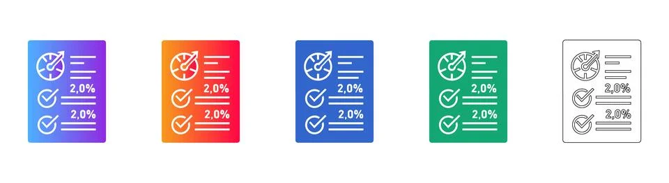Performance Report and Progress Checklist Illustration Stock Illustration