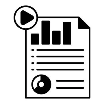 Performance Report Dualtone Icon Stockillustratie