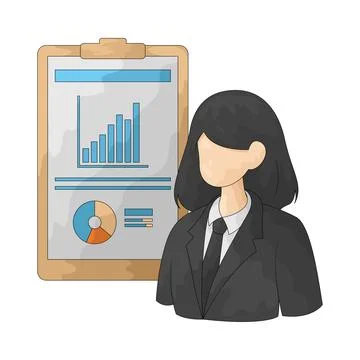 Performance report illustration Stock Illustration