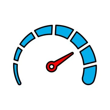 Performance, seo, speed, speedometer icon. Stock Illustration